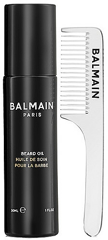 Zestaw - Balmain Paris Hair Couture Signature Men's Giftset (oil 30 ml + shampoo 200 ml + scrub 100 g + brush 1 p) — Zdjęcie N5