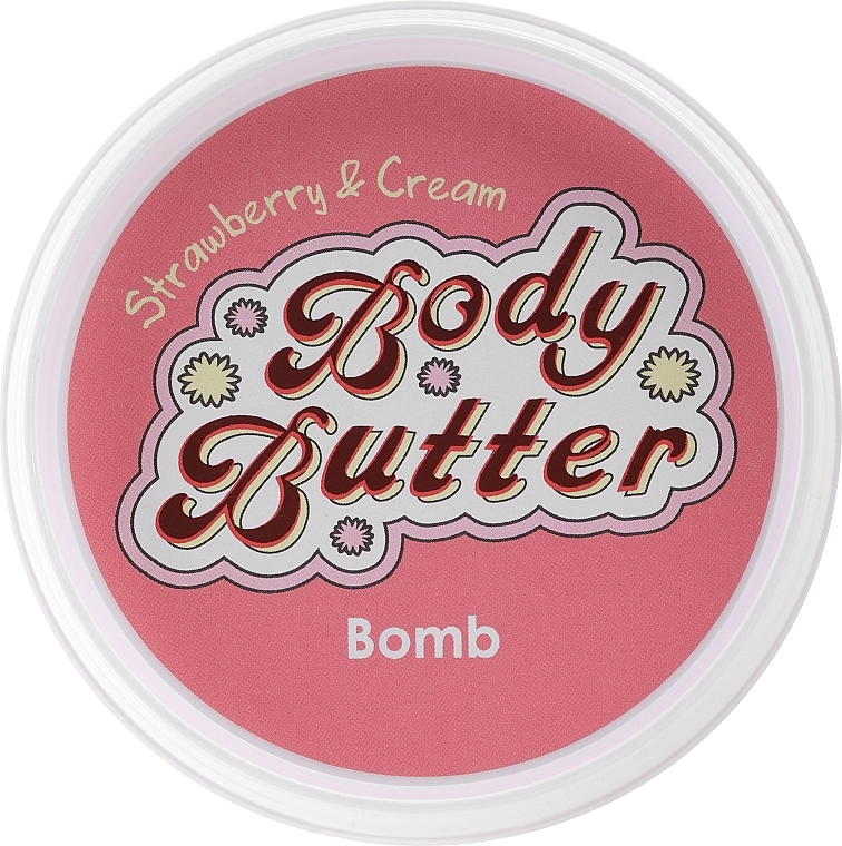 Masło do ciała Truskawka i śmietanka - Bomb Cosmetics Strawberry & Cream Body Butter — Zdjęcie N1