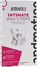 Kup Paski z woskiem do depilacji miejsc intymnych - Andmetics Intimate Wax Strips (strips/28pcs + wipes/4pcs)