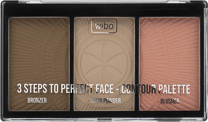 Paleta do konturowania twarzy - Wibo 3 Steps To Perfect Face Contour Palette New Edition — Zdjęcie N1