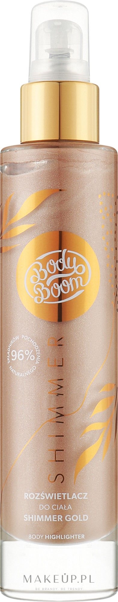 Rozświetlacz do ciała - BodyBoom Shimmer Gold Body Highlighter — Zdjęcie 100 ml