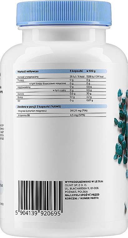 Magnez + witamina B6 w kapsułkach - Osavi Magnesium + Vitamin B6 — Zdjęcie N4