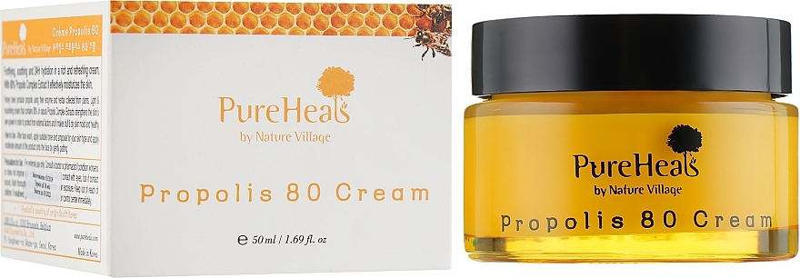 Ochronny krem do twarzy z ekstraktem z propolisu - PureHeal's Propolis 80 Cream — Zdjęcie N1