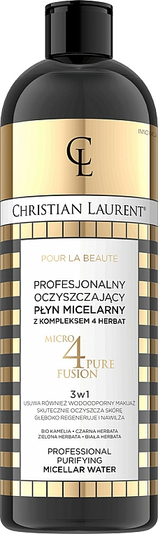 Oczyszczający płyn micelarny z kompleksem 4 herbat - Christian Laurent Pour La Beauté — Zdjęcie N1