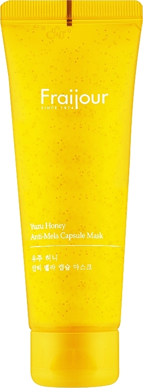 Rozświetlająca maska ​​do twarzy w kapsułkach bez spłukiwania - Fraijour Yuzu Honey Anti-Mela Capsule Mask — Zdjęcie N1