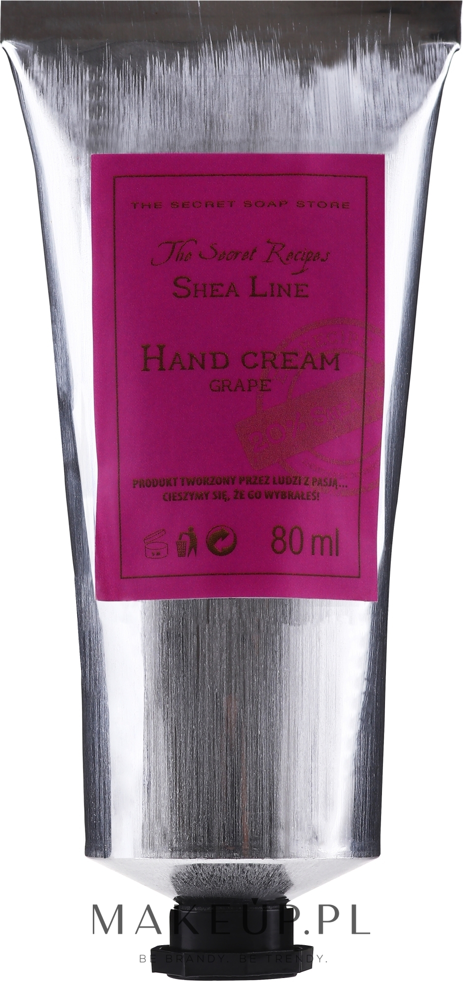 Krem do rąk z masłem shea Winogrono - Soap&Friends Shea Line Hand Cream Grape — Zdjęcie 80 ml