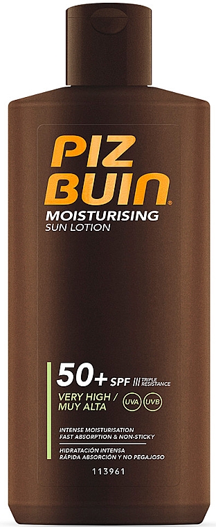 Nawilżający balsam do ciała z filtrem SPF 50 - Piz Buin Moisturising Sun Lotion — Zdjęcie N1