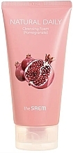 Pianka oczyszczająca z granatem - The Saem Natural Daily Cleansing Foam Pomegranate — Zdjęcie N1