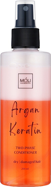 Odżywka dwufazowa w sprayu z olejkiem arganowym i keratyną - Moli Cosmetics Argan Spray — Zdjęcie N1