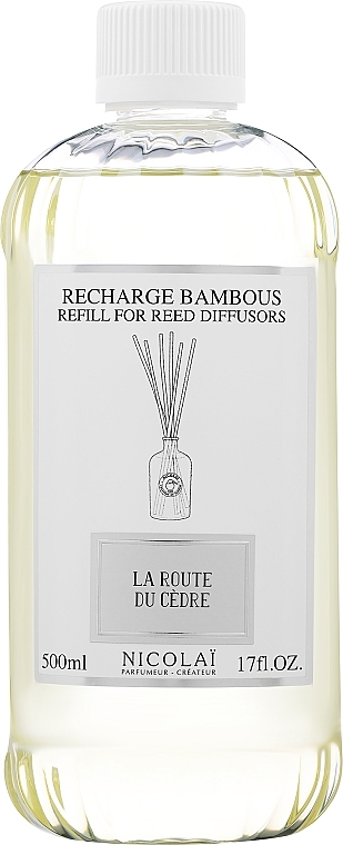 Dyfuzor zapachowy do domu - Nicolai Parfumeur Createur La Route Du Cedre Reed Diffusers Refill (uzupełnienie) — Zdjęcie N2