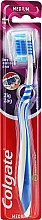 Szczoteczka do zębów Zigzag plus, średnia twardość, szaro-niebieska - Colgate Zig Zag Plus Medium Toothbrush — Zdjęcie N1