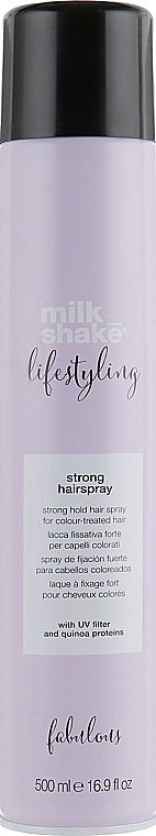 Silnie utrwalający lakier do włosów - Milk Shake Lifestyling Hairspray Strong — Zdjęcie N1