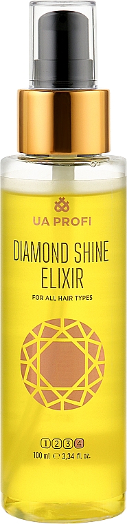 Eliksir nabłyszczający do wszystkich rodzajów włosów - UA Profi Diamond Shine For All Hair Types Elixir