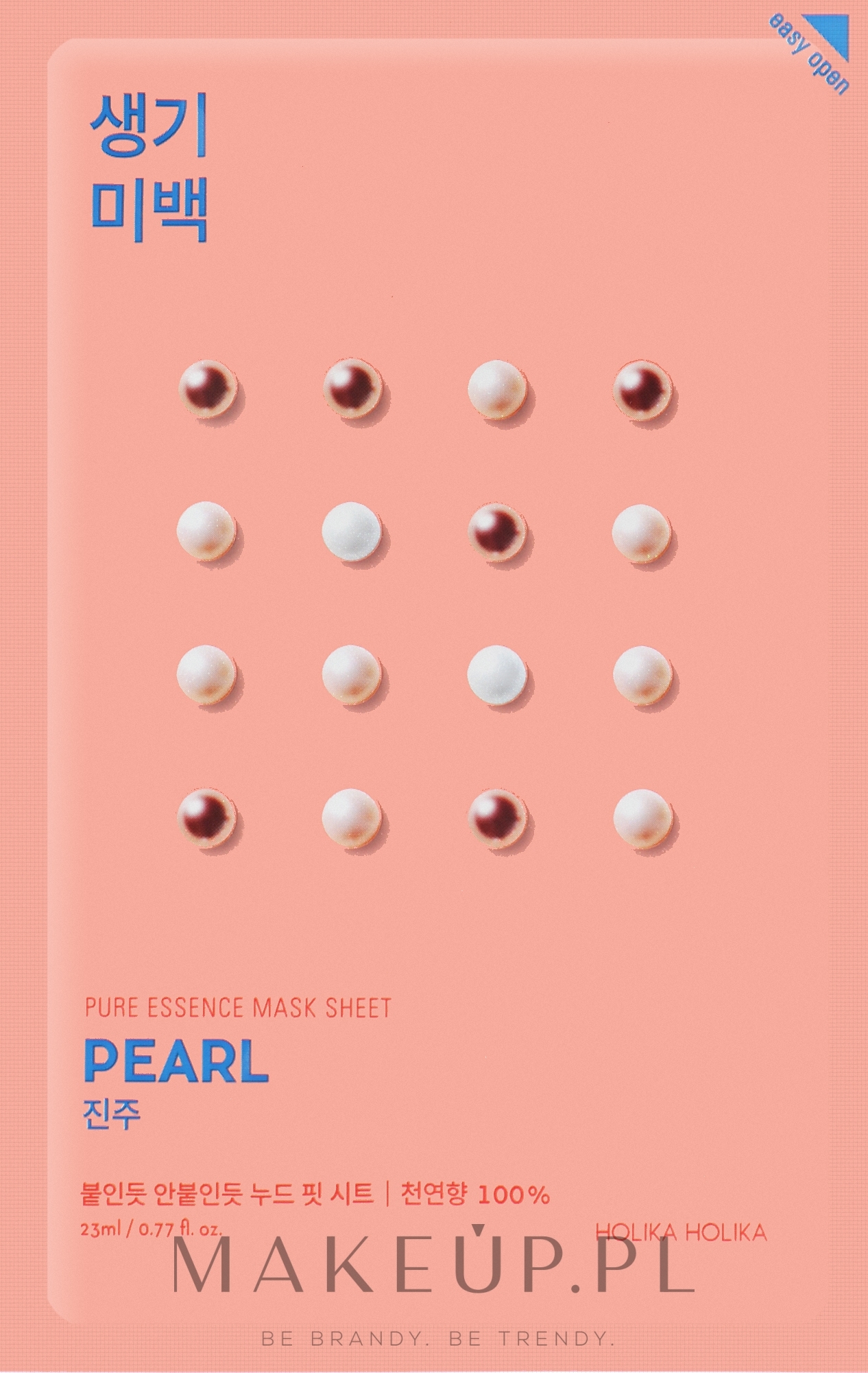 Rozświetlająca maseczka na tkaninie - Holika Holika Pure Essence Mask Sheet Pearl — Zdjęcie 23 ml