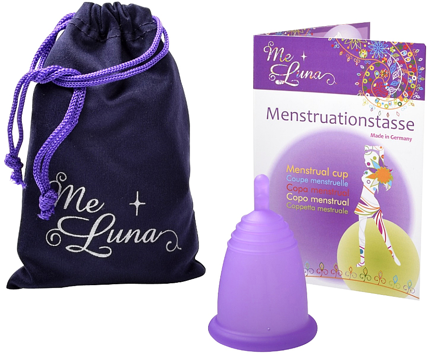 Kubeczek menstruacyjny, rozmiar M, fioletowy - MeLuna Classic Menstrual Cup 