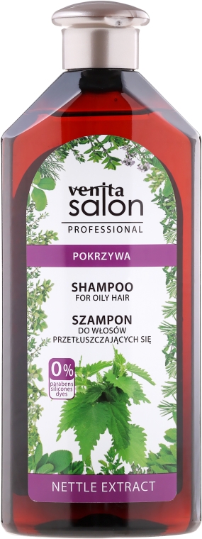 Szampon do włosów przetłuszczających się Pokrzywa - Venita Salon — Zdjęcie N1