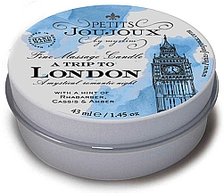 Kup Świeca do masażu Rabarbar, porzeczka i bursztyn - Petits JouJoux Mini A Trip To London