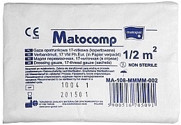 Kup Niesterylna gaza opatrunkowa, 17 nici, 1/2 m2 - Matopat Matocomp