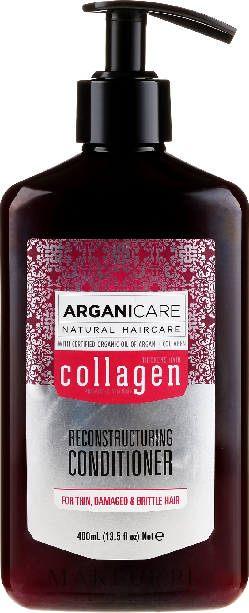 Odżywka do włosów z kolagenem - Arganicare Collagen Reconstructuring Conditioner  — Zdjęcie 400 ml