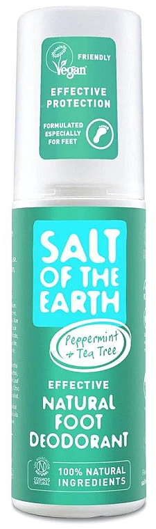 Naturalny dezodorant do stóp w sprayu - Salt of the Earth Natural Foot Deodorant Peppermint & Tea Tree — Zdjęcie N1