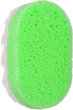 Gąbka pod prysznic, owalna, zielona - Inter-Vion — Zdjęcie N1