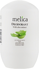 Dezodorant w kulce z ekstraktem z aloesu - Melica Organic With Aloe Extract Deodorant — Zdjęcie N1