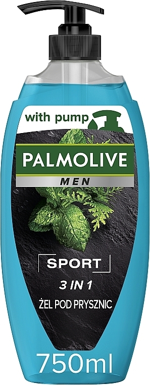 Orzeźwiający i delikatnie chłodzący żel pod prysznic dla mężczyzn 3 w 1, mięta i cedr - Palmolive MEN Sport  — Zdjęcie N8