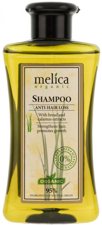 Szampon z ekstraktem z żyta i tataraku przeciw wypadaniu włosów - Melica Organic Anti-hair Loss Shampoo — Zdjęcie N1