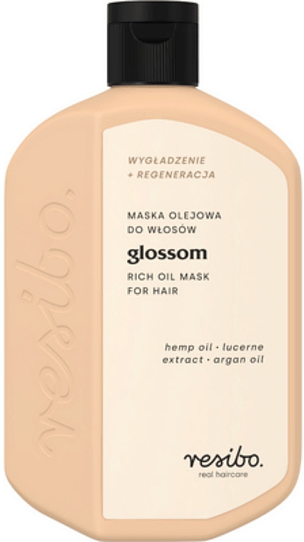 Maska do włosów - Resibo Glossom Rich Oil Mask For Hair — Zdjęcie N1