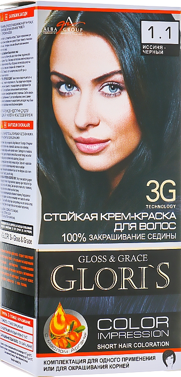 Kremowa farba do włosów - Glori's Gloss&Grace — Zdjęcie N1