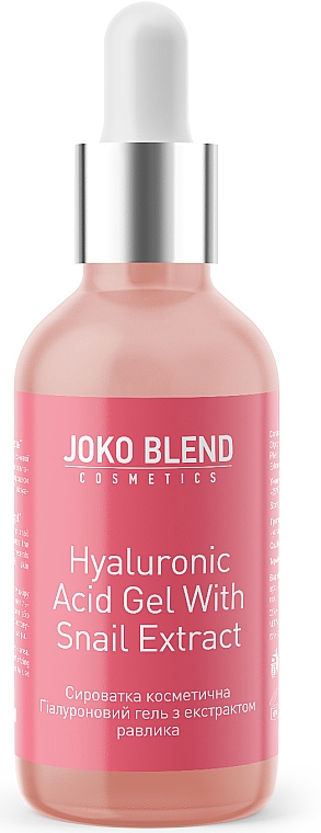 Hialuronowy żel do twarzy z mucyną ślimaka - Joko Blend Hyaluronic Acid Gel With Snail Extract