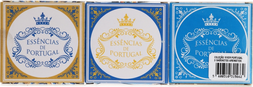 Zestaw mydeł w kostce - Essencias De Portugal Living Portugal (soap/3x50g) — Zdjęcie N1