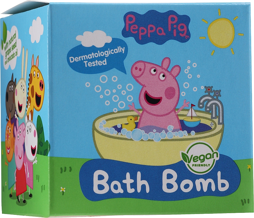Musująca kula do kąpieli dla dzieci - Peppa Pig Bath Bomb With Natural Grape Seed And Avocado Oil — Zdjęcie N1