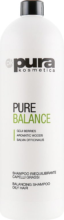 Równoważący szampon do włosów przetłuszczających się - Pura Kosmetica Pure Balance Shampoo — Zdjęcie N3