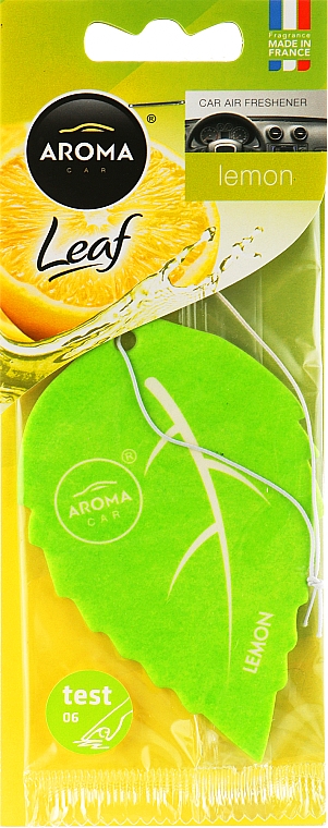 Odświeżacz do samochodu Lemon - Aroma Car Leaf — Zdjęcie N1