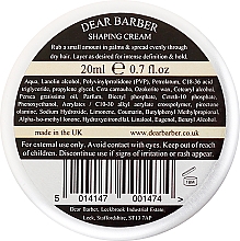 Zestaw do układania włosów i brody - Dear Barber Mini Styling Collection (fibre/20ml + h/paste/20ml + pomade/20ml + h/cr/20ml) — Zdjęcie N8