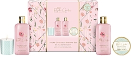 Kup Zestaw - Baylis & Harding Royale Garden Rose, Poppy & Vanilla Gift Wrapped Candletlit Gift Set (sh/cr/300ml + h/cr/50ml + b/bubble/300ml + candle/60g)