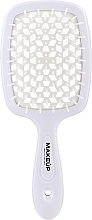 Kup PRZECENA! Szczotka do włosów, szaro-biała - Hollow Comb Superbrush Plus White Gray *