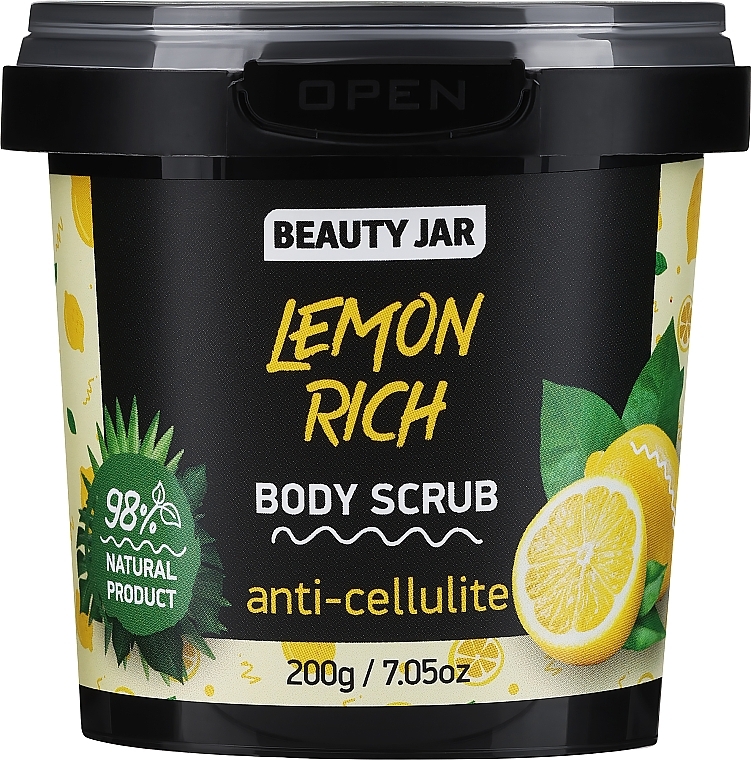 Antycellulitowy peeling do ciała - Beauty Jar Anti-Cellulite Body Scrub Lemon Rich — Zdjęcie N1