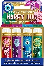 Kup Zestaw balsamów do ust - Crazy Rumors Happy Juju (lip/balm/4x4.25g)