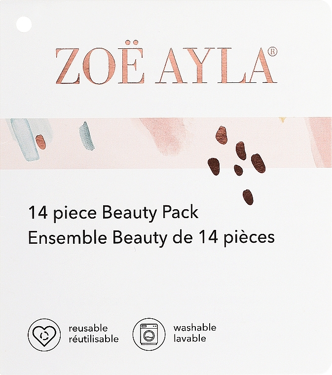 Zestaw akcesoriów kosmetycznych, 14 produktów - Zoe Ayla Beauty Pack (accessory/14pcs) — Zdjęcie N1
