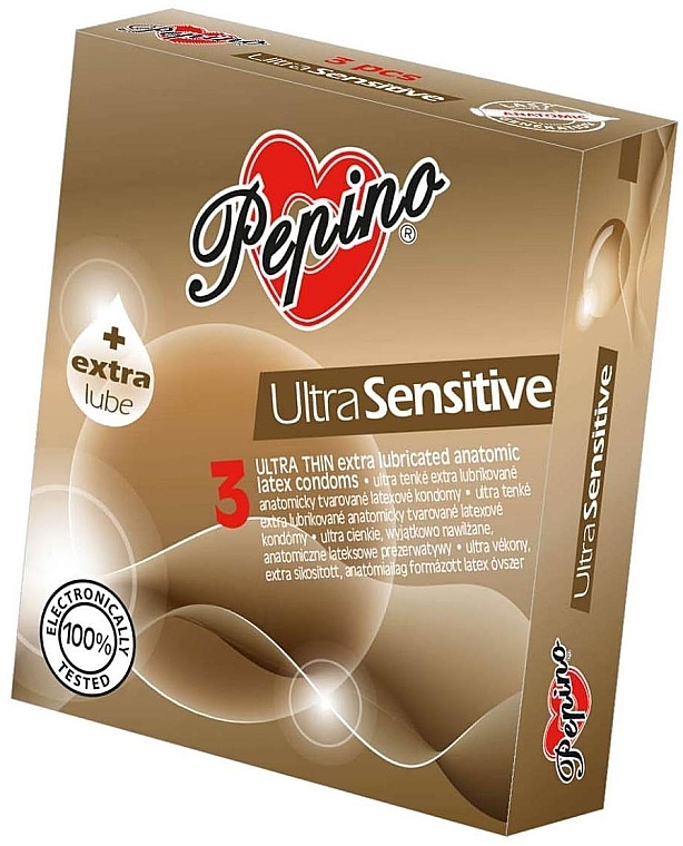 Prezerwatywy, 3 sztuki - Pepino Ultra Sensitive — Zdjęcie N1