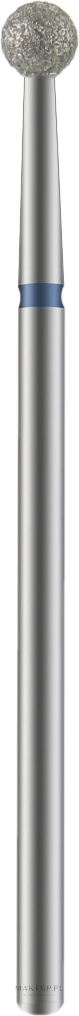 Frez diamentowy, kulka, niebieski, 3,5 mm - Staleks PRO Expert Diamond Nail Drill Bit Ball Blue Head 3.5 mm — Zdjęcie 1 szt.