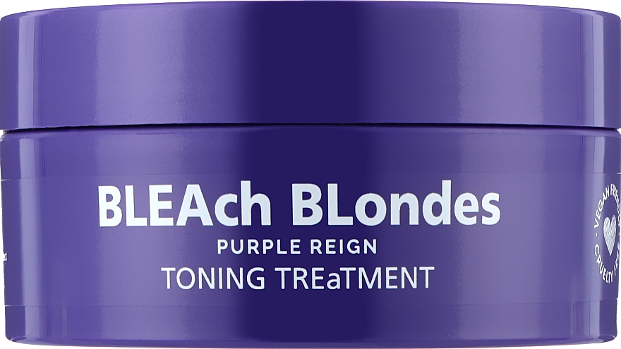 Fioletowa maska neutralizująca żółty odcień włosów - Lee Stafford BLEAch Blondes Toning Mask Purple Reign — Zdjęcie N2