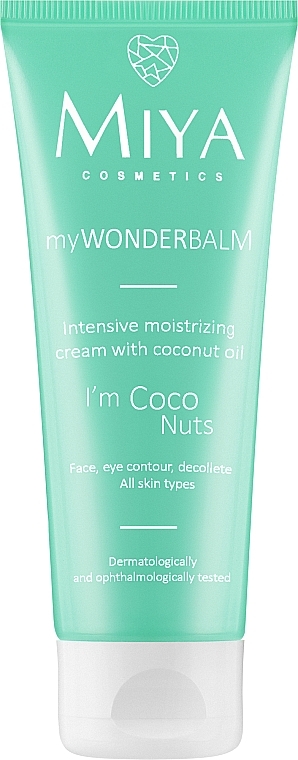 Intensywnie nawilżający krem do twarzy z olejem kokosowym - Miya Cosmetics MyWonder Balm I’m Coco Nuts Face Cream