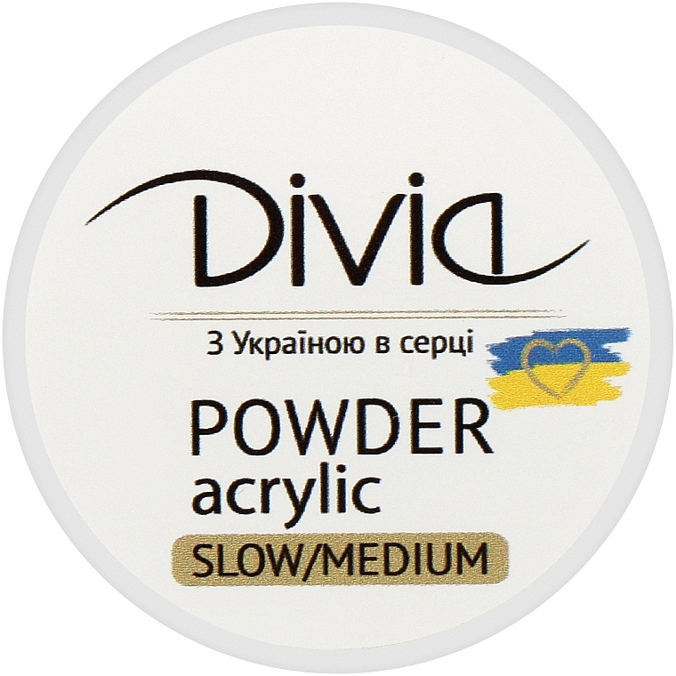 Proszek akrylowy - Divia Acrylic Powder Slow/Medium Di1808