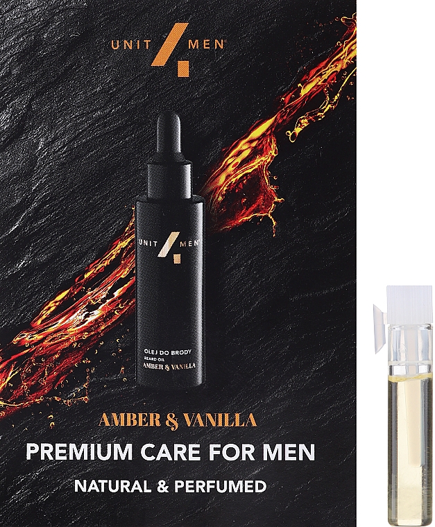 Serum do brody - Unit4Men Amber&Vanilla Beard Serum (próbka) — Zdjęcie N1