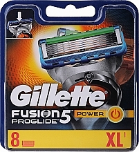 Wymienne wkłady do maszynki, 8 szt. - Gillette Fusion ProGlide Power — Zdjęcie N5