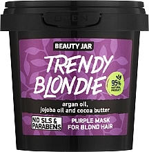 Fioletowa maska do włosów blond - Beauty Jar Trendy Blondie For Blond Hair Purple Mask — Zdjęcie N1