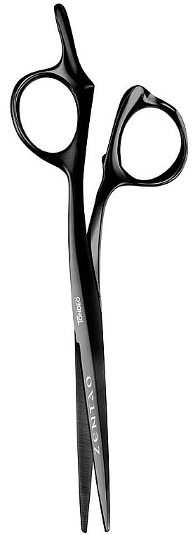 Nożyczki fryzjerskie proste 9045, 16,51 cm, czarne - Tondeo Zentao Black Offset 6" — Zdjęcie N1